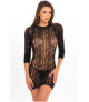 Mini Robe noire manches longues 